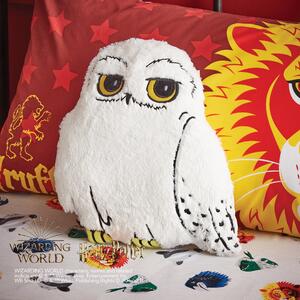 Harry Potter Hogwarts Hedwig Faux Fur Cushion White, Yellow and Black