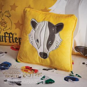 Harry Potter Hufflepuff Cushion Yellow, Brown and Grey
