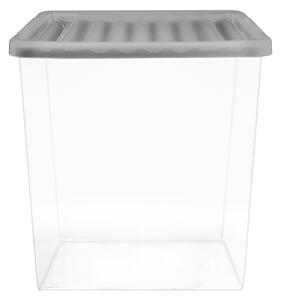 55L Storage Box with Clear Base and Lid