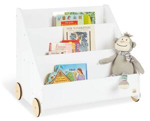 Pinolino Children's Bookshelf Lasse White with Wheels