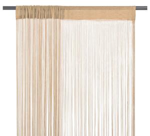 String Curtains 2 pcs 140x250 cm Beige