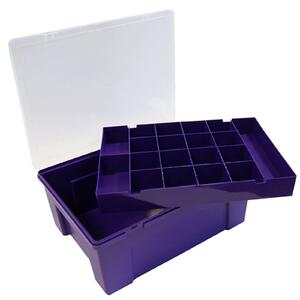 20 Compartment Plastic Organiser - Purple