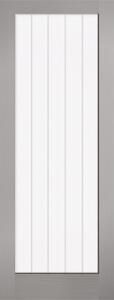 Textured - Vertical 1 Lite - Grey Internal Door - 1981 x 686 x 35mm