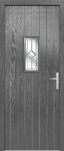 Speedwell - Glazed - Grey - Grey Frame Exterior Door - Right Hand - 2030 x 890 x 70mm