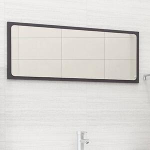 Bathroom Mirror Grey 90x1.5x37 cm Engineered Wood