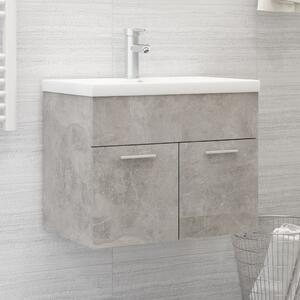 Sink Cabinet Concrete Grey 60x38.5x46 cm Chipboard