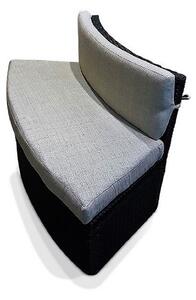 Canadian Spa Rattan Love Seat Sofa with Cushions