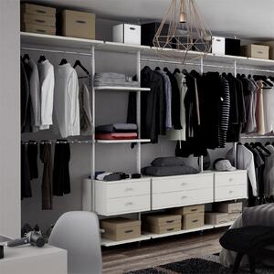 Aura Wardrobe Storage Large Wide Shelf (W)900mm White