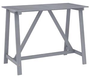 Garden Bar Table Grey 140x70x104 cm Solid Acacia Wood