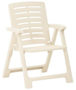 Garden Chairs 2 pcs Plastic White