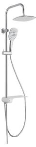 SCHÜTTE Overhead Shower Set with Lateral Tray AQUASTAR White-Chrome