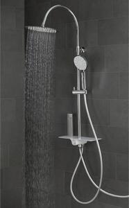 SCHÜTTE Overhead Shower Set with Tray AQUASTAR Chrome-White