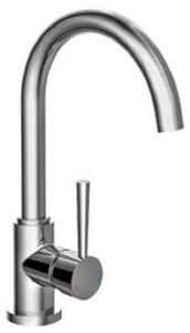 SCHÜTTE Sink Mixer with Round Spout CORNWALL Low Pressure Chrome