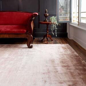Luxury Blush Pink Viscose Area Rug - Midnight - 120cm x 170cm