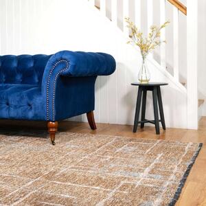 Reversible Brown Distressed Area Rug - Panorama - 115cm x 170cm