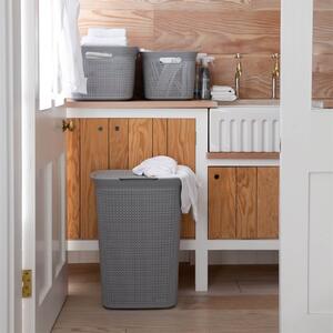 Ezy Storage Mode 57L Laundry Hamper - Grey