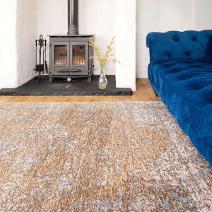 Reversible Distressed Brown Oriental Rug - Panorama - 115cm x 170cm