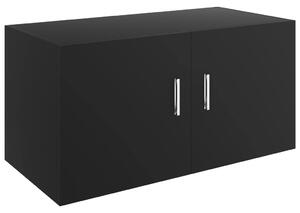 Wall Mounted Cabinet Black 80x39x40 cm Engineered Wood