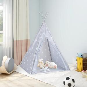 Children Teepee Tent with Bag Polyester Grey 115x115x160 cm