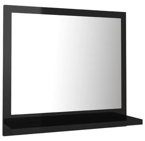 Bathroom Mirror High Gloss Black 40x10.5x37 cm Engineered Wood