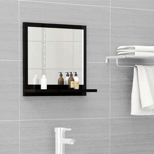 Bathroom Mirror High Gloss Black 40x10.5x37 cm Chipboard