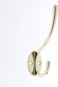 Victorian Hook - Polished Brass