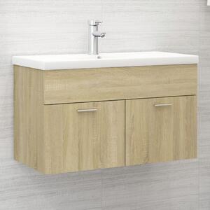 Sink Cabinet Sonoma Oak 80x38.5x46 cm Chipboard
