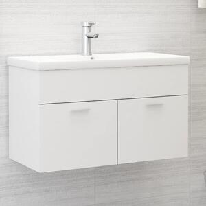 Sink Cabinet White 80x38.5x46 cm Chipboard