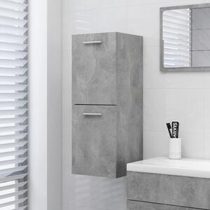 Bathroom Cabinet Concrete Grey 30x30x80 cm Chipboard