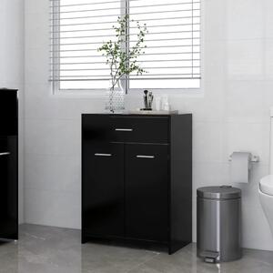 Bathroom Cabinet Black 60x33x80 cm Chipboard