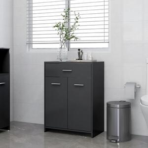 Bathroom Cabinet Grey 60x33x80 cm Chipboard