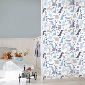 Grandeco Dinosaurs Blue Paste the Wall Wallpaper