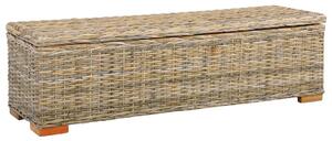 Storage Box 120 cm Kubu Rattan and Solid Mango Wood