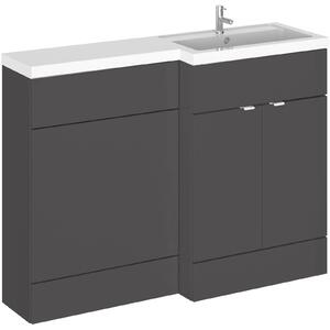 Balterley Dynamic 1200mm Right Hand WC Combination Unit - Gloss Grey