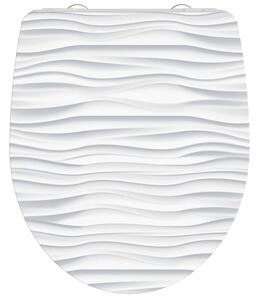 SCHÜTTE Duroplast High Gloss Toilet Seat with Soft-Close WHITE WAVE White