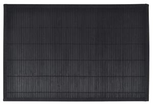 6 Bamboo Placemats 30 x 45 cm Black