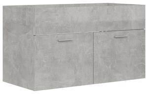 Sink Cabinet Concrete Grey 80x38.5x46 cm Engineered Wood