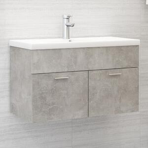 Sink Cabinet Concrete Grey 80x38.5x46 cm Chipboard