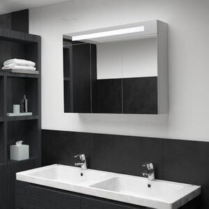 LED Bathroom Mirror Cabinet 88x13x62 cm
