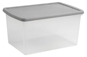 Wham 54L Storage Box with Silver Lid