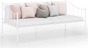 Sofa Bed Frame White Metal 90x200 cm