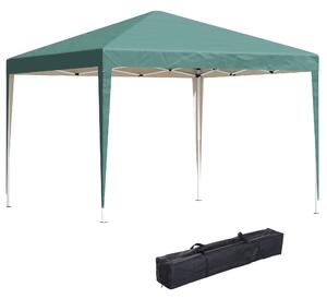 Outsunny Heavy Duty Garden Marquee, 3 x 3 Meter Party Tent with Folding Design, Wedding Canopy Rentals, Green