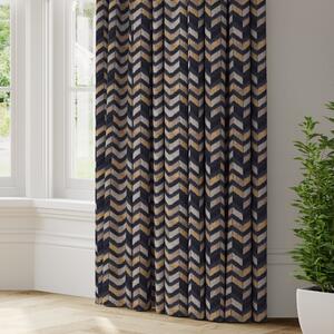 Zena Made to Measure Curtains Charcoal/Brown