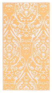 Outdoor Carpet Orange and White 80x150 cm PP