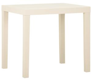 Garden Table White 79x65x72 cm Plastic