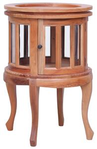 Vitrine Cabinet Natural 50x50x76 cm Solid Mahogany Wood