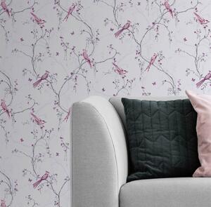 Superfresco Easy Songbird Paste the Wall Lilac Wallpaper