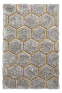Noble House Honeycomb Rug Grey/Yeelow