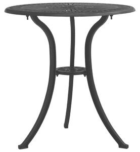 Garden Table Black 62x62x65 cm Cast Aluminium
