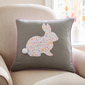 Easter Bunny Printed Cushion 43x43 Grey
